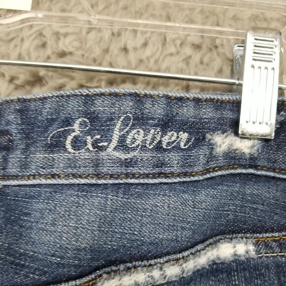Joes Jeans Womens 26 Ex-Lover Cropped Gemma Distressed Faded Blue Stretch Mid - Picture 8 of 10